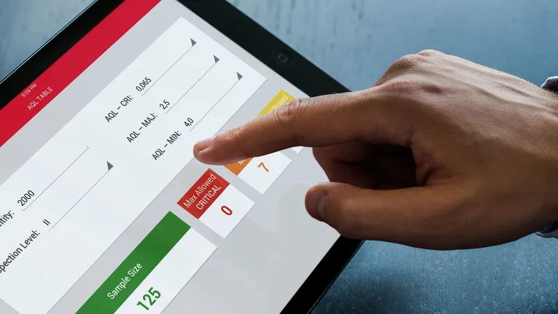 We apply AQL (Acceptable Quality Limit) logic before bulk starts.