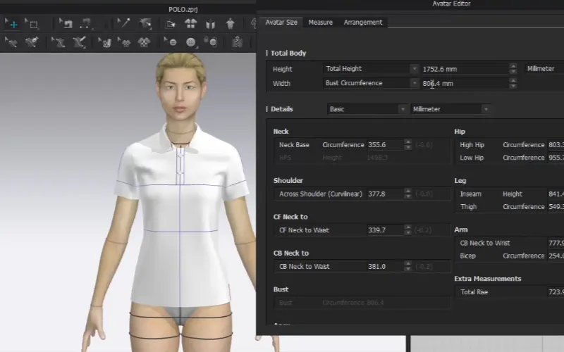 Calibrate Digital Avatars to Athlete Measurements